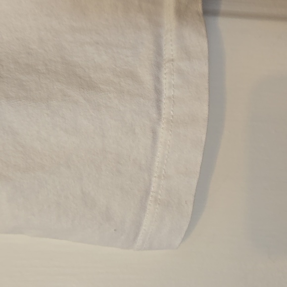 Franki, Francesca's, Sz 08, Crop Top, T-shirt Short Sleeve Tee, White, Logo - Picture 7 of 8